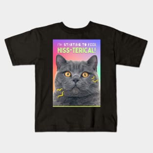 Hiss-terical Cat Kids T-Shirt